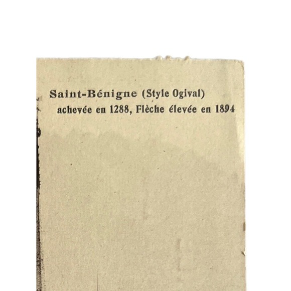 Atq Early 1900s RPPC Postcard Carte Postale Dijon FR Saint Benignus Cathedral - Picture 4 of 6